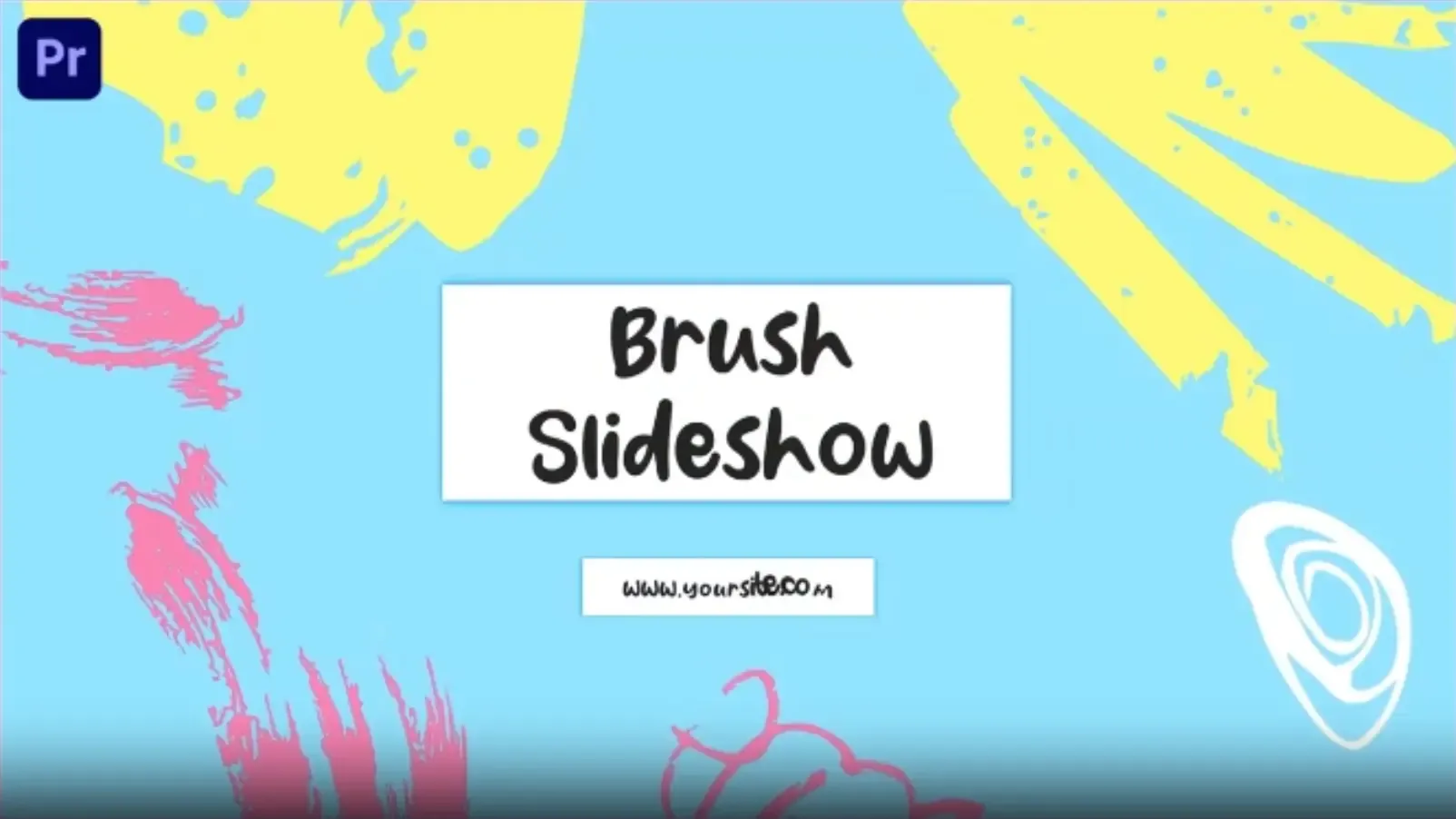 Brush Slideshow Premiere Pro Template